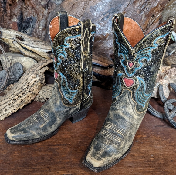Dan Post 'steel heart' cowboy boots 6.5M - Picture 11 of 14